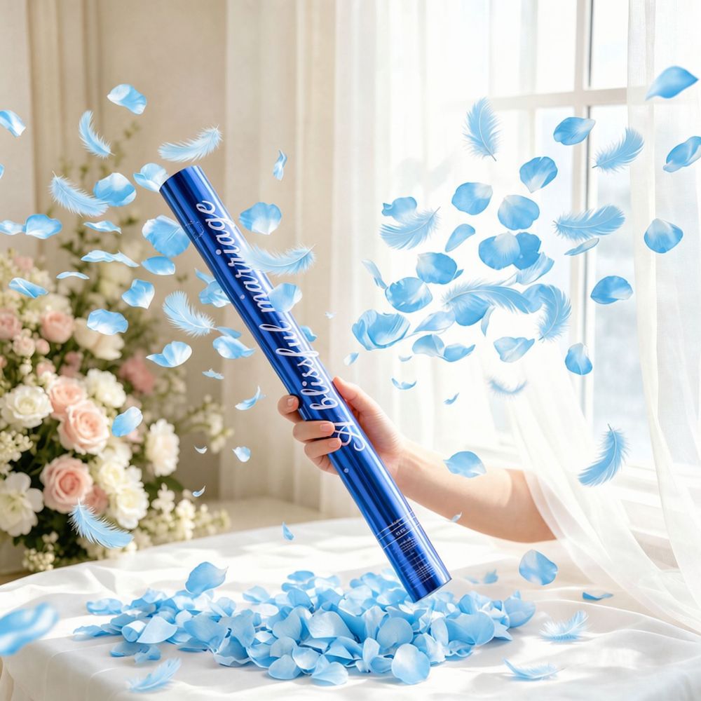 Confetti Cannon Tube - Meriam Konfeti Genggam, Dekorasi Pesta Pernikahan,