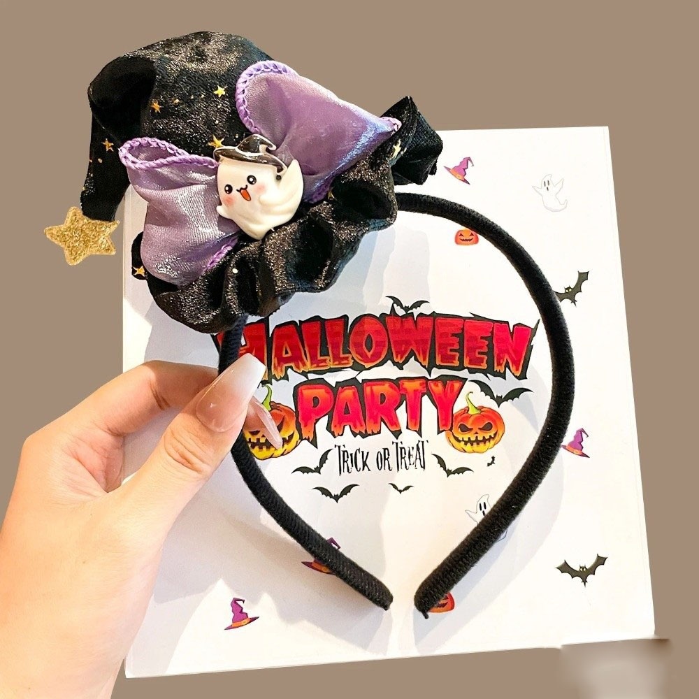 Party Hat Cone - Bando Halloween Laba-laba Lucu, Bando Topi