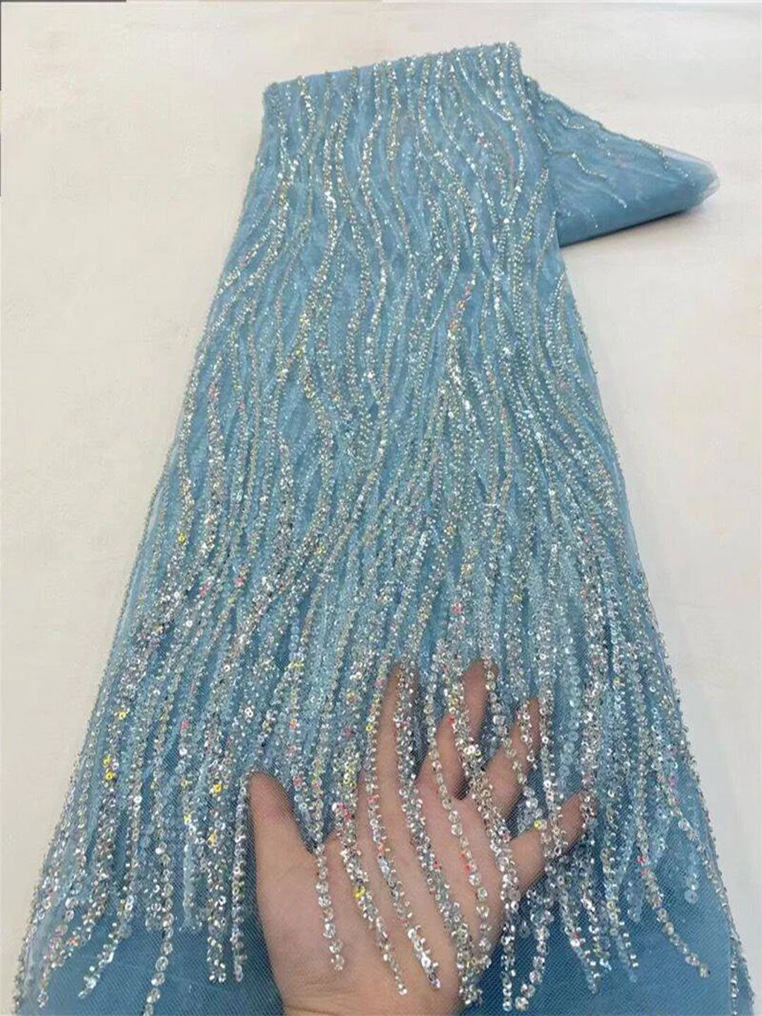 Kain Tulle Bordir Afrika Warna - Glitter Tablecloth ulasan dan harga