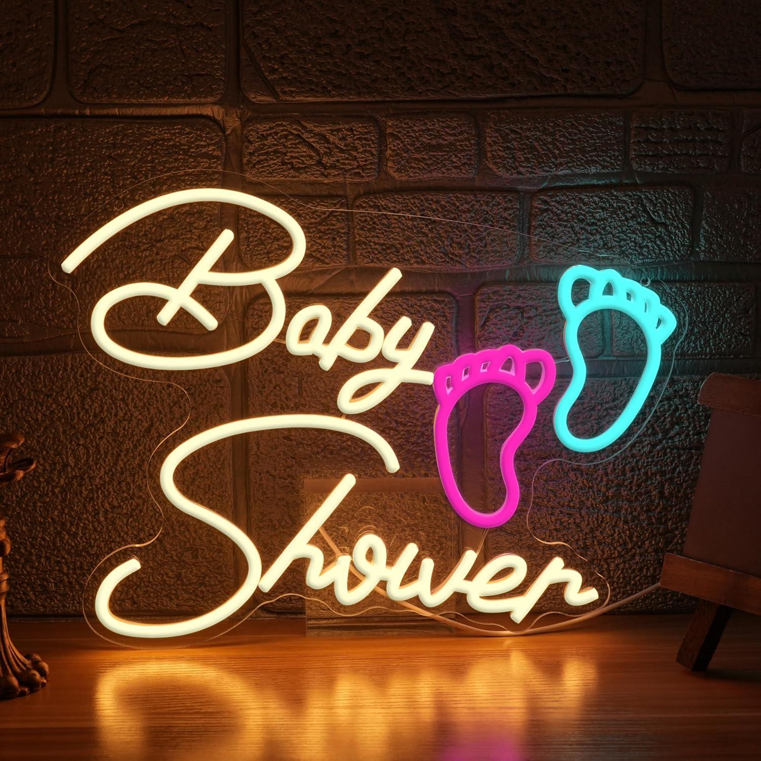 Lampu Neon Baby Shower Oh Baby - Neon Sign Party ulasan dan harga