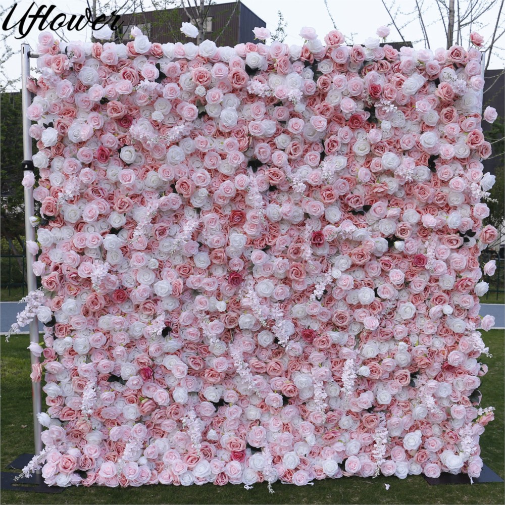 Uflower 5D Bunga Mawar Kain Pi - Flower Wall Panel ulasan dan harga