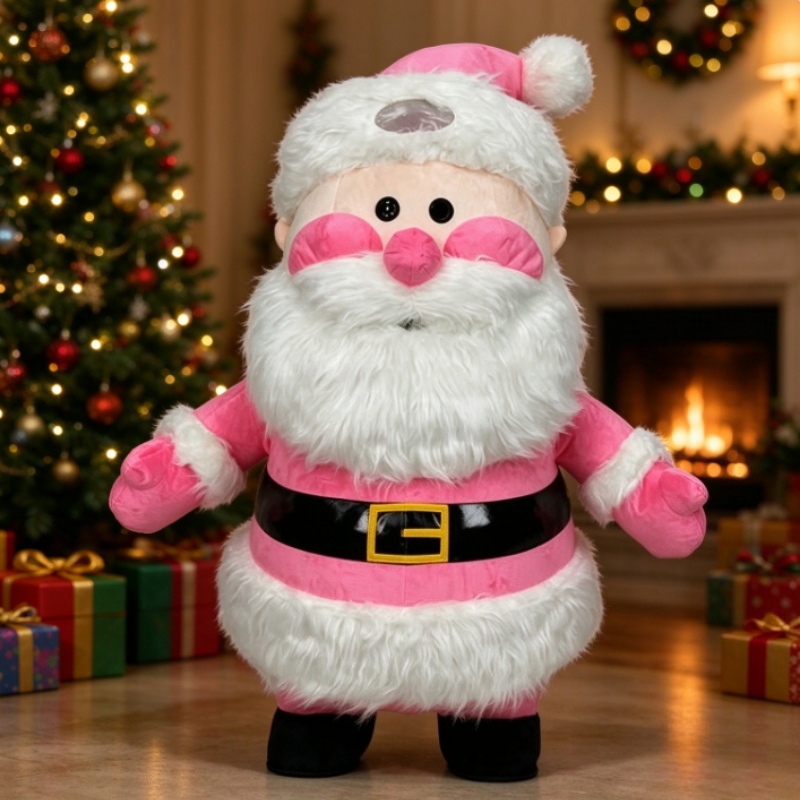 Kostum Maskot Santa Claus Mera - Event & Party Supply Photos ulasan dan harga
