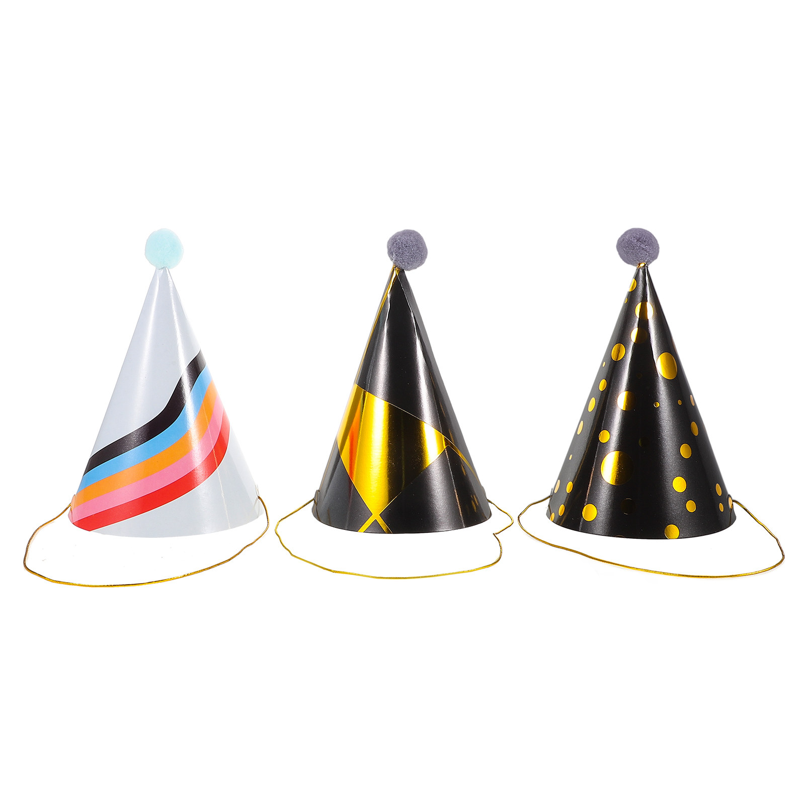 3 buah topi ulang tahun berben - Party Hat Cone ulasan dan harga