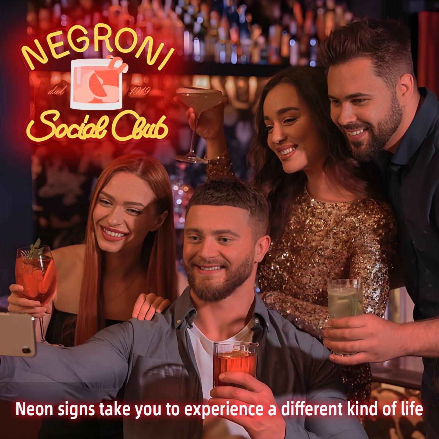 Lampu LED Neon Negroni Social  - Neon Sign Party ulasan dan harga