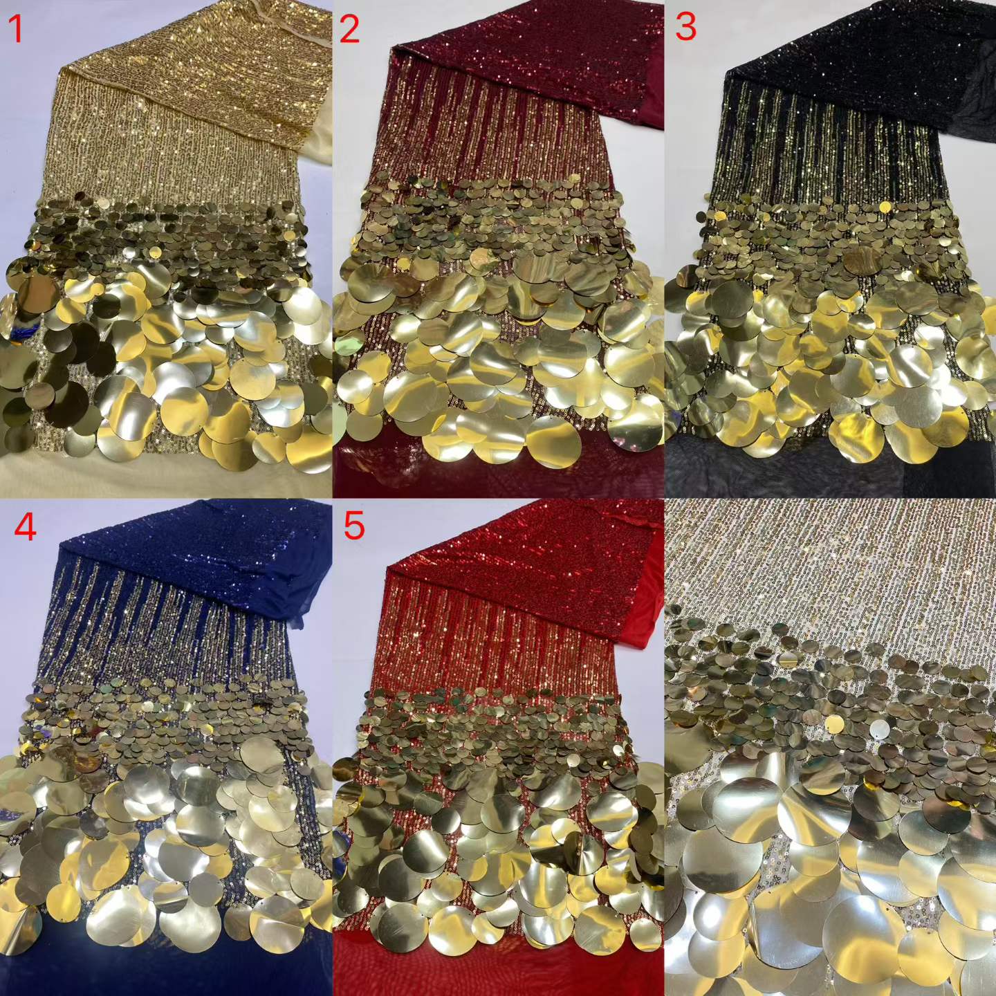 5 Yard Kain Tulle Payet Renda  - Glitter Tablecloth ulasan dan harga